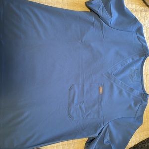 FIGS CEIL BLUE XL Scrub Top